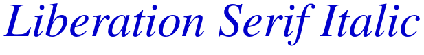 Liberation Serif Italic fonte